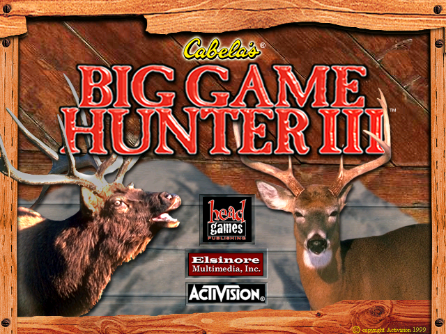 Cabela's Big Game Hunter III (Windows) screenshot: Title screen