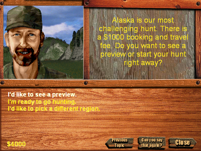 Cabela's Big Game Hunter III (Windows) screenshot: 'Complete Hunt' introduction