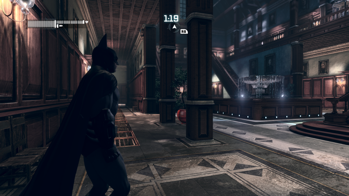 Batman: Arkham City - Nightwing Bundle Pack (Windows) screenshot: Batman in Wayne Manor