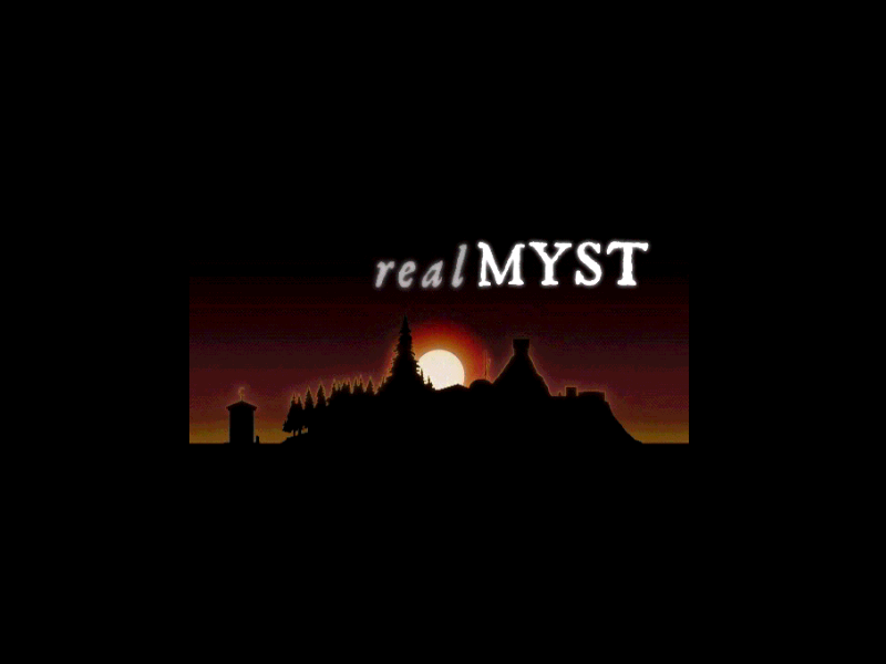 Real Myst (Windows) screenshot: Title screen