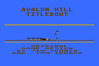 Computer Title Bout (Atari 8-bit) screenshot: Title Screen
