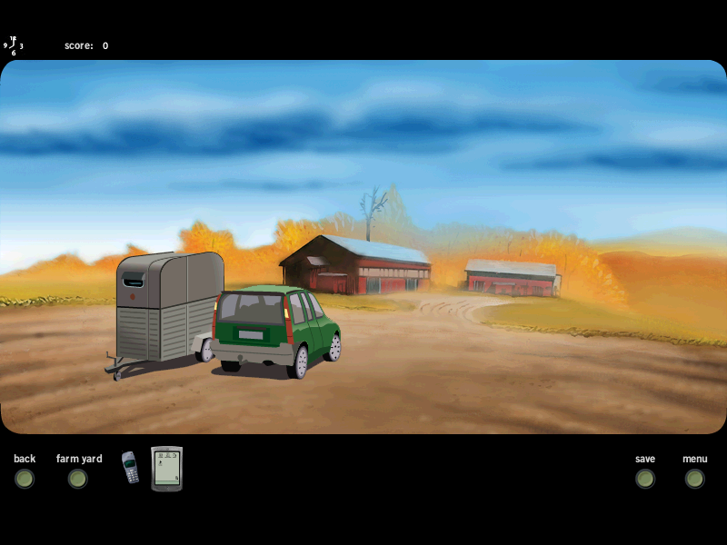 Nikki: The First Adventure (Windows) screenshot: Ouside the stables