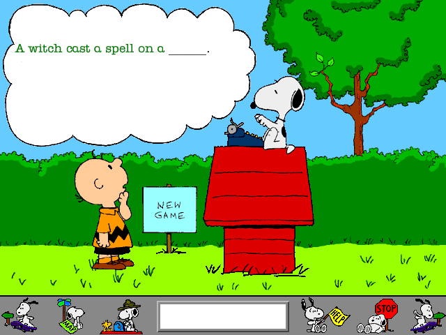 Get Ready for School, Charlie Brown! (Windows) screenshot: Add a missing word