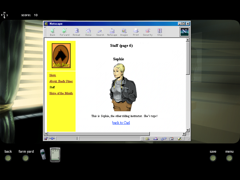 Nikki: The First Adventure (Windows) screenshot: Personal files