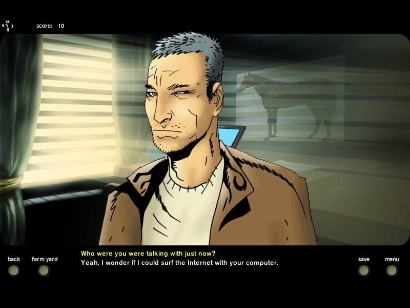 Nikki: The First Adventure (Windows) screenshot: Talking with Carl