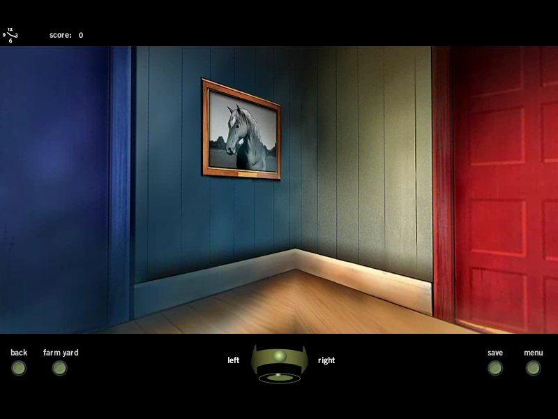 Nikki: The First Adventure (Windows) screenshot: Horse paint on the wall