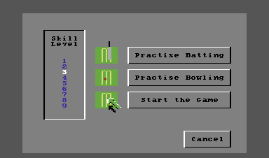 Allan Border's Cricket (Commodore 64) screenshot: Ready to play?