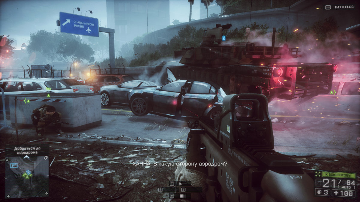 Battlefield 4 (Windows) screenshot: Tanks don't need to search for better ways...