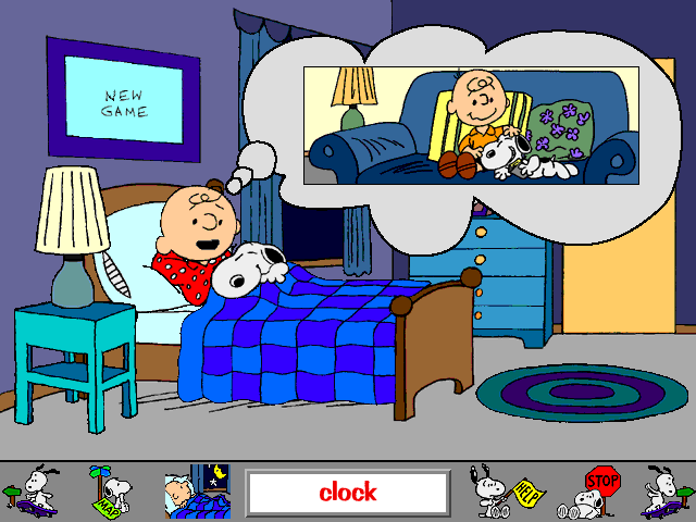 Get Ready for School, Charlie Brown! (Windows) screenshot: Picture arrangement