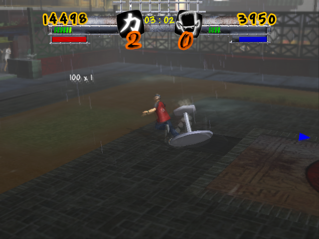 Freestyle Street Soccer (Windows) screenshot: Table on the pitch!