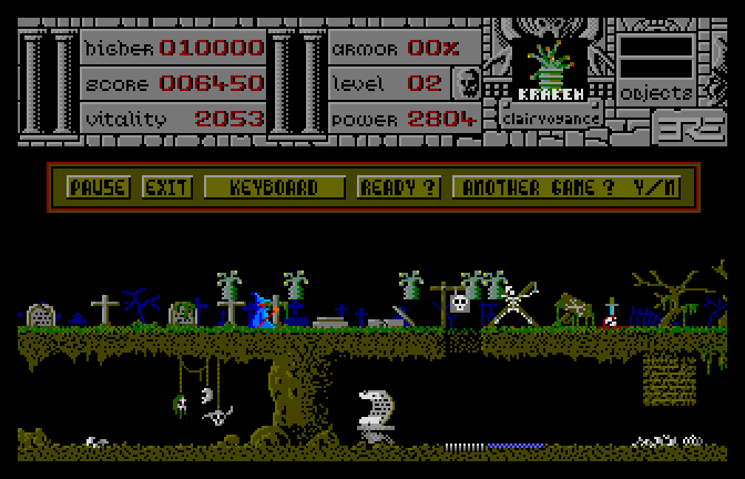 Warlock (Apple IIgs) screenshot: Bouncy Monsters