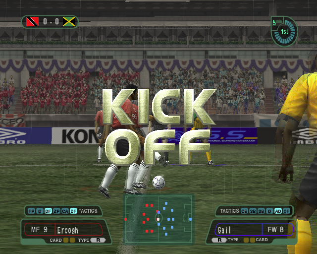 International Superstar Soccer (PlayStation 2) screenshot: The game begins