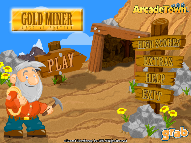 Gold Miner: Special Edition (Windows) screenshot: Main menu