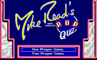 Mike Read's Computer Pop Quiz (Atari ST) screenshot: Starting a new game.