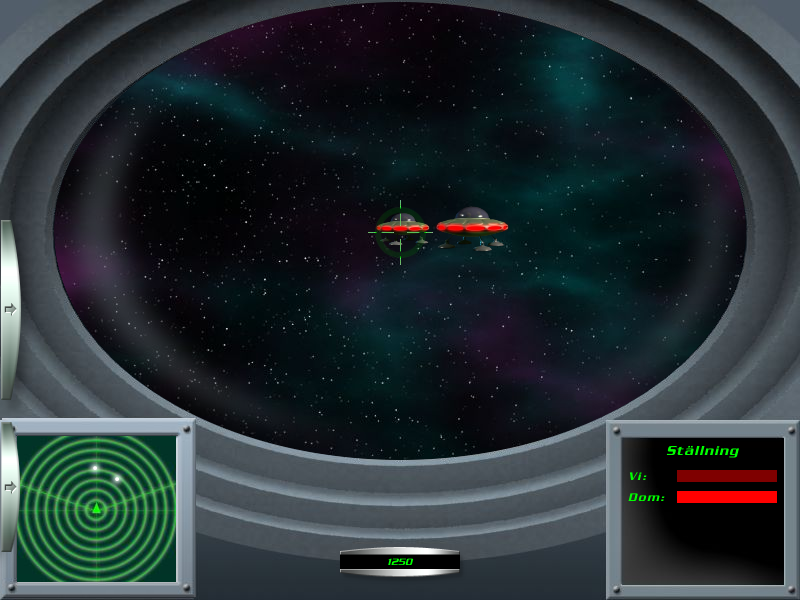 Vintergatan: Rädda Jorden! (Windows) screenshot: ...space duel...