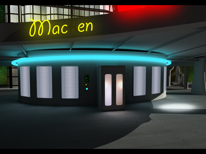 Vintergatan: Rädda Jorden! (Windows) screenshot: The gas station - this is were we begin