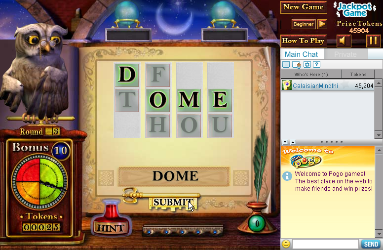 Word Craft (Browser) screenshot: Tome was also ok.