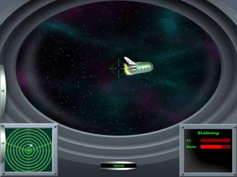 Vintergatan: Rädda Jorden! (Windows) screenshot: Another space duel