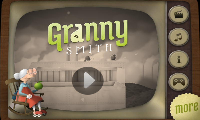 Granny Smith (Android) screenshot: Title screen / main menu