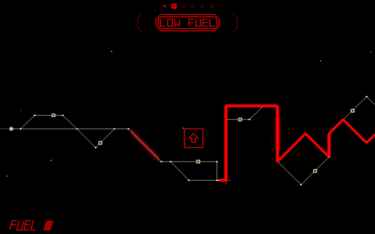 Trace Vector (Windows) screenshot: A steady path with many fuel cells to collect.