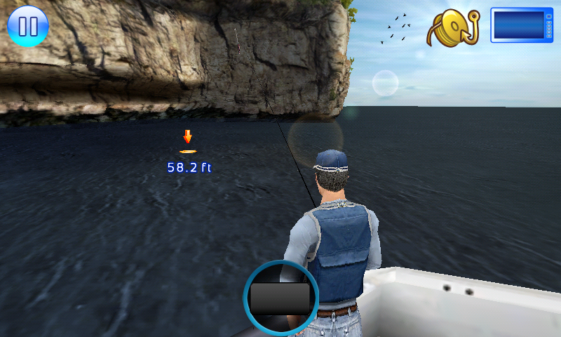 Fishing Kings (Android) screenshot: At Lake Eerie