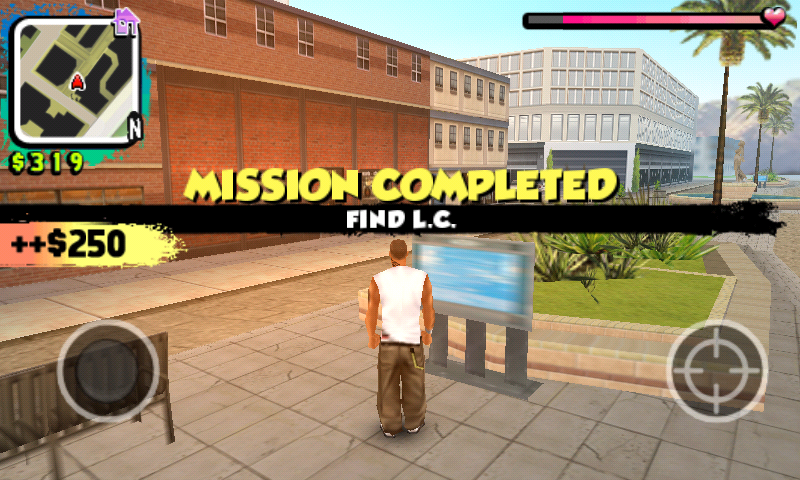 Gang$tar: West Coast Hustle (Android) screenshot: Mission completed