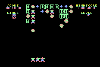 Gem Drop (Atari 8-bit) screenshot: I Gathered Stars