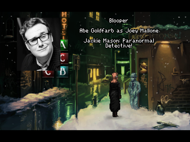 The Blackwell Epiphany (Windows) screenshot: There are also voice-acting bloopers to hear