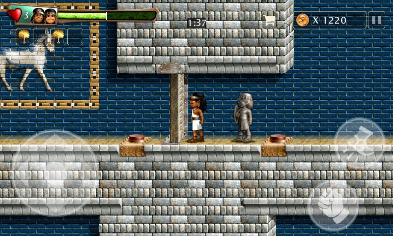 Babylonian Twins (Android) screenshot: ...or to open this door