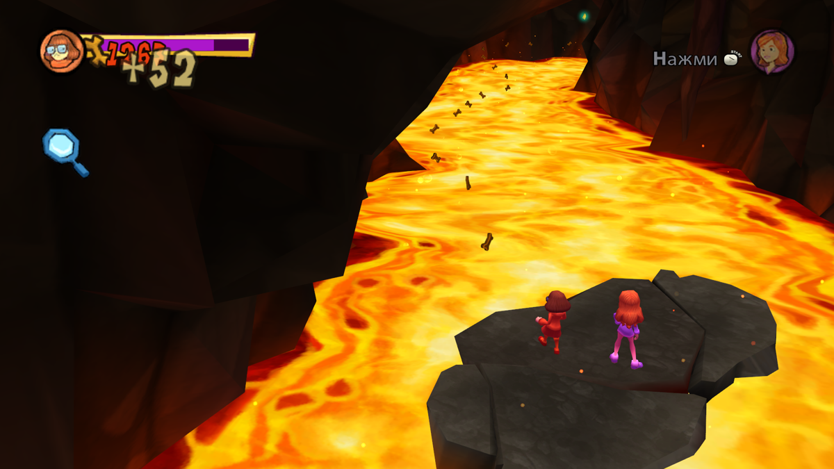 Scooby-Doo!: First Frights (Windows) screenshot: Girls, I think this is not a safe way to travel