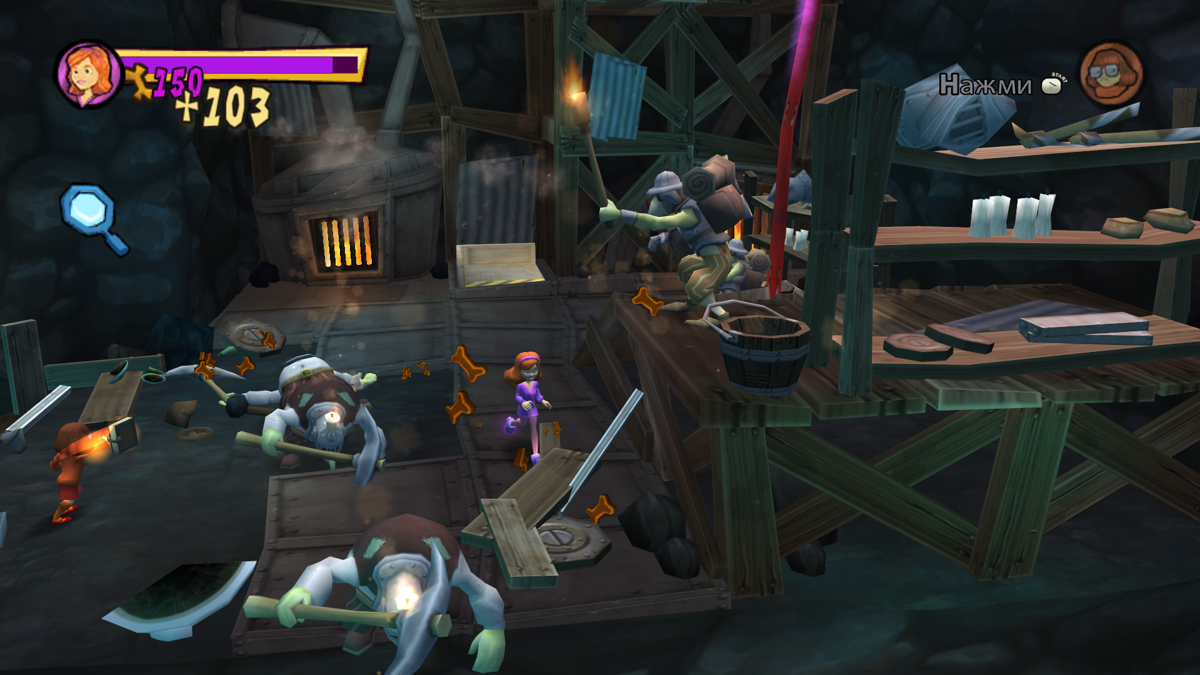 Scooby-Doo!: First Frights (Windows) screenshot: In the mines