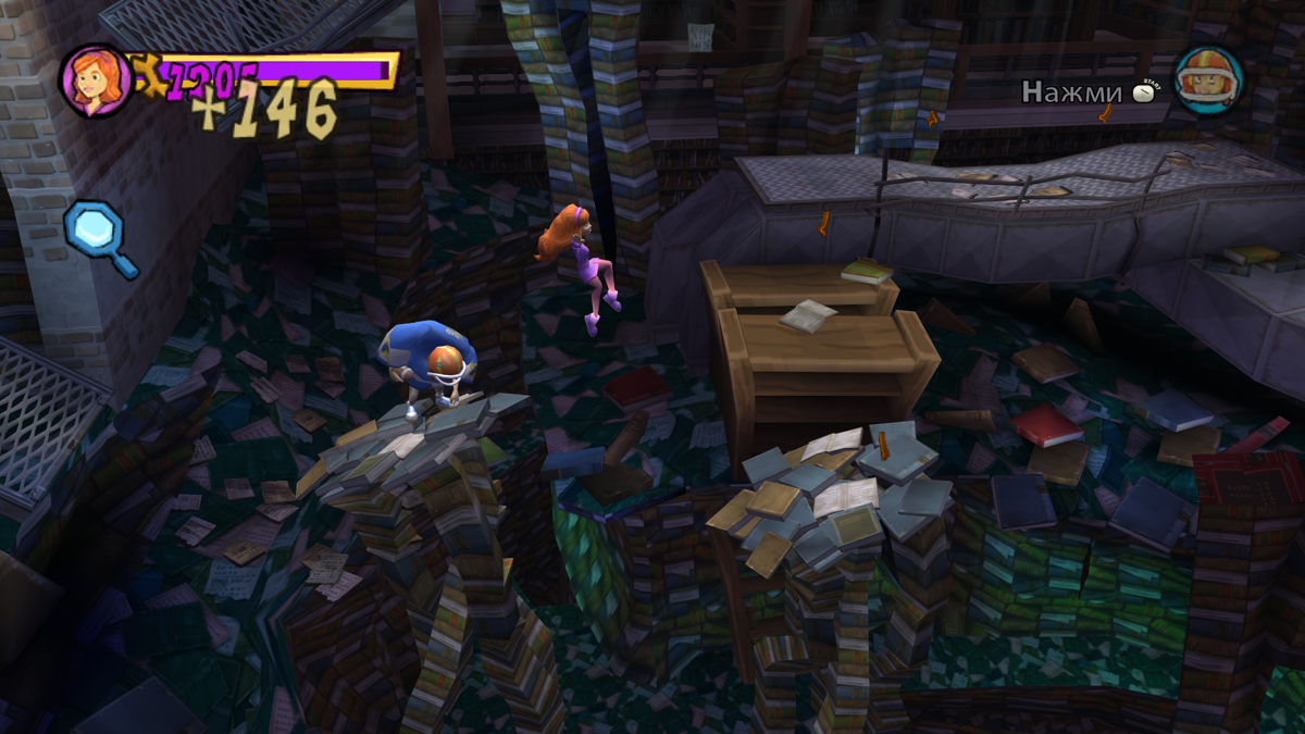 Scooby-Doo!: First Frights (Windows) screenshot: The library is a bit messy