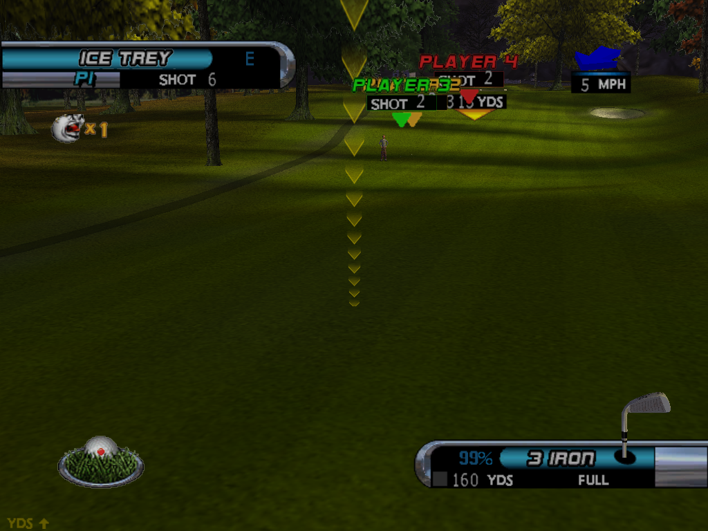 Outlaw Golf (Windows) screenshot: Straight to the hall