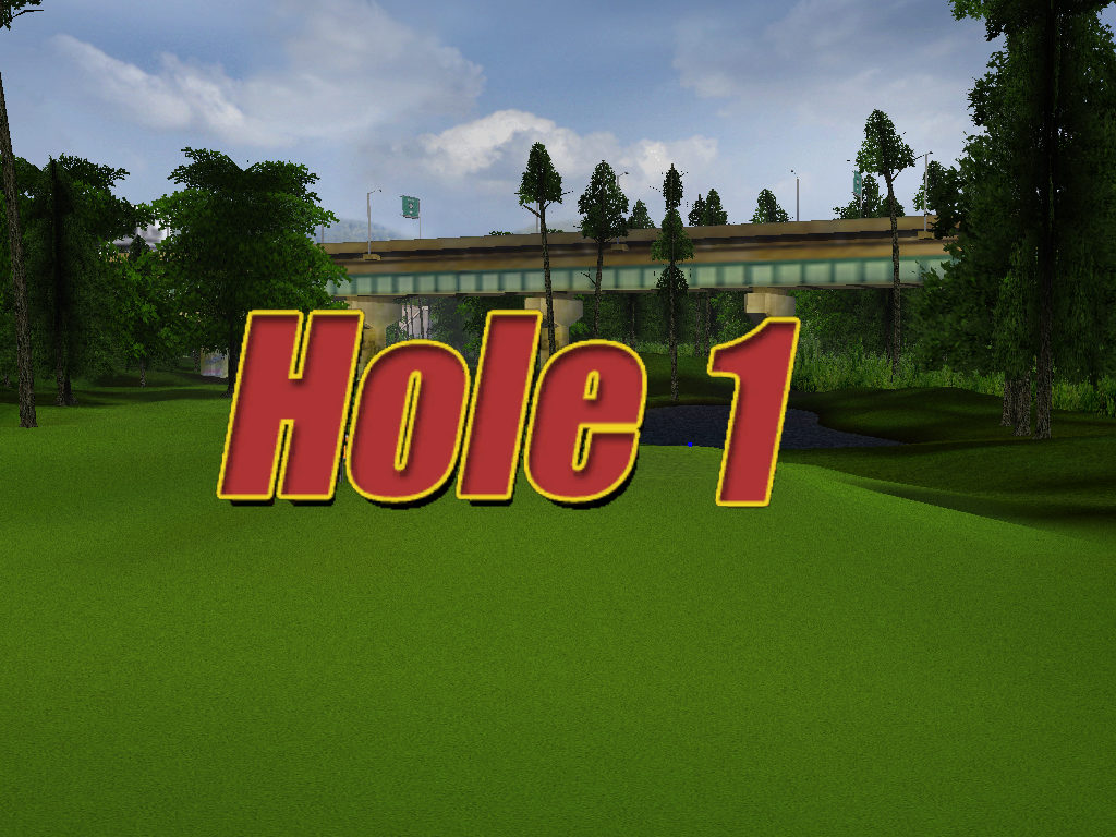 Outlaw Golf (Windows) screenshot: Hole introduction