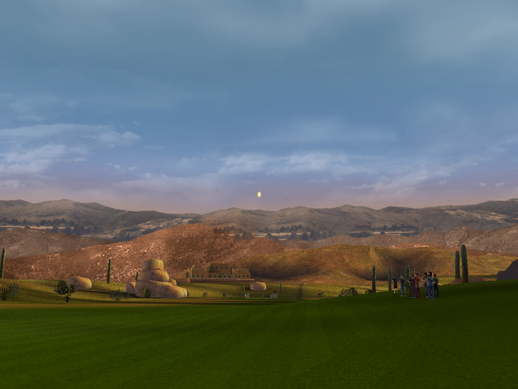 Outlaw Golf (Windows) screenshot: Landscape view