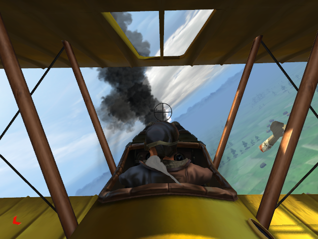 Wings!: Remastered Edition (Windows) screenshot: Taking down German balloons