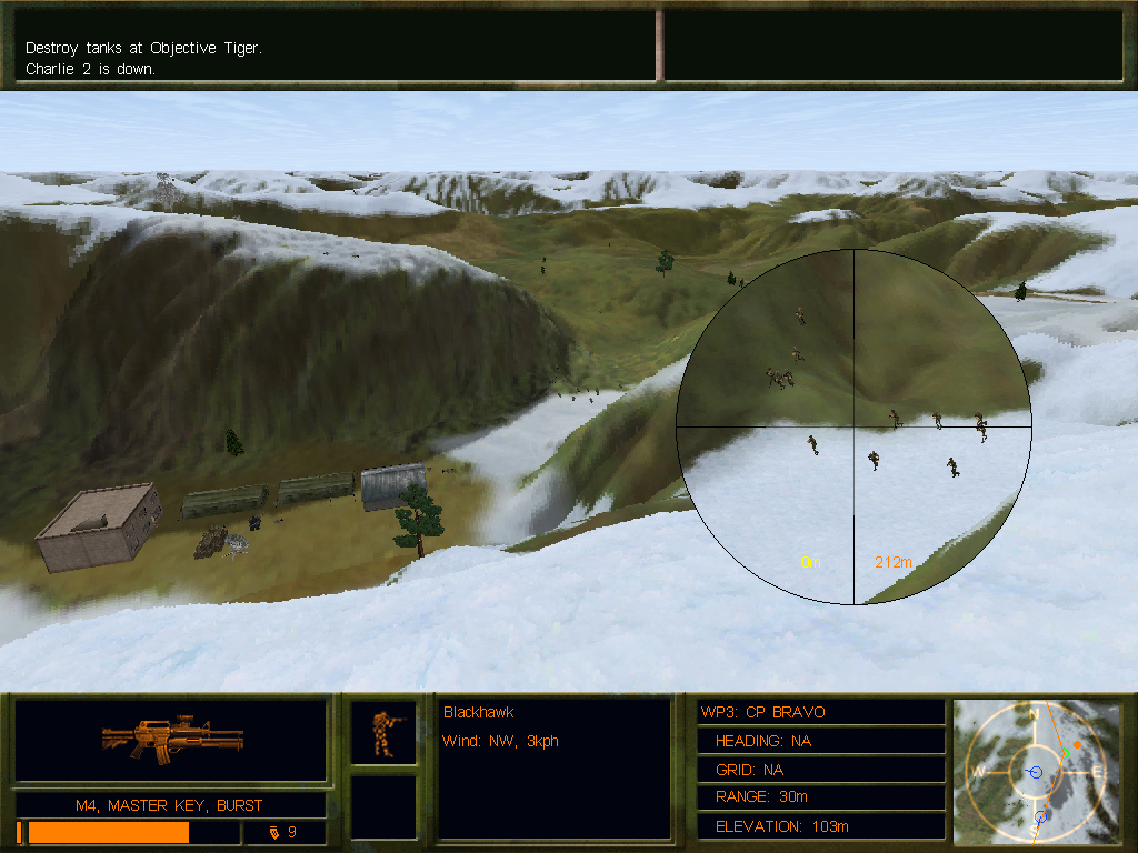 Delta Force 2 (Windows) screenshot: Enemy reinforcements