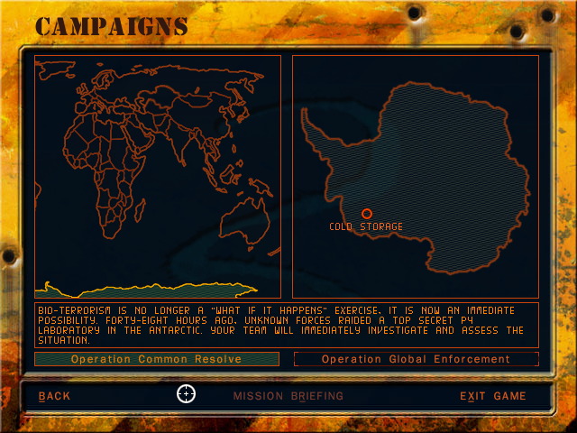 Delta Force 2 (Windows) screenshot: Campaigns