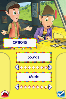 Noddy in Toyland (Nintendo DS) screenshot: Options