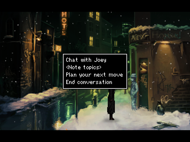 The Blackwell Epiphany (Windows) screenshot: We will talk a lot in this game