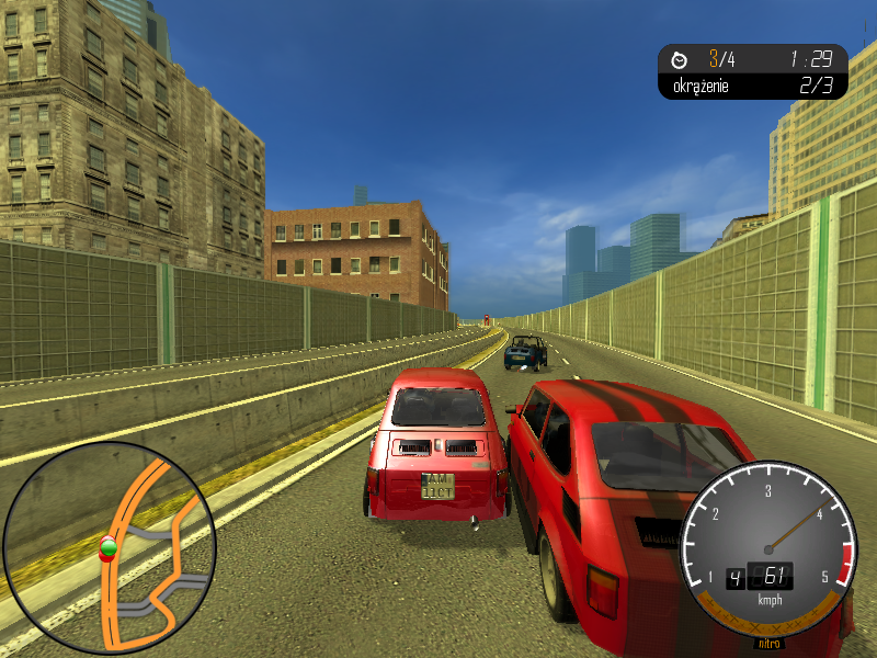 Bambino Rally 3 (Windows) screenshot: Collision moment