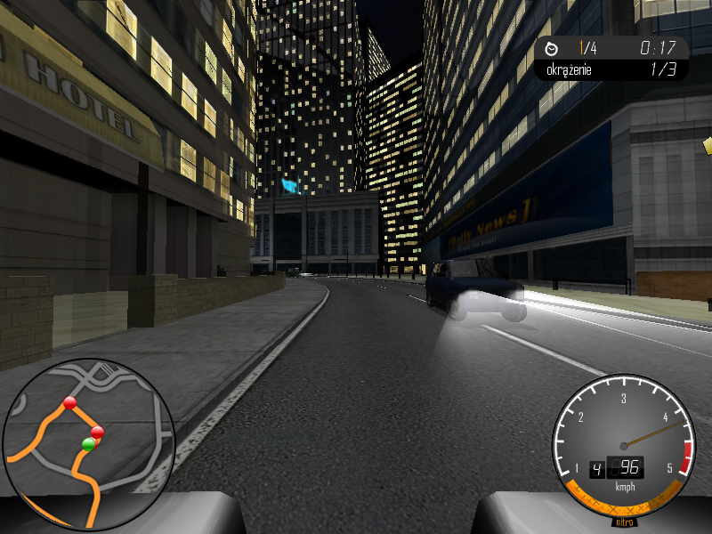 Bambino Rally 3 (Windows) screenshot: Night race