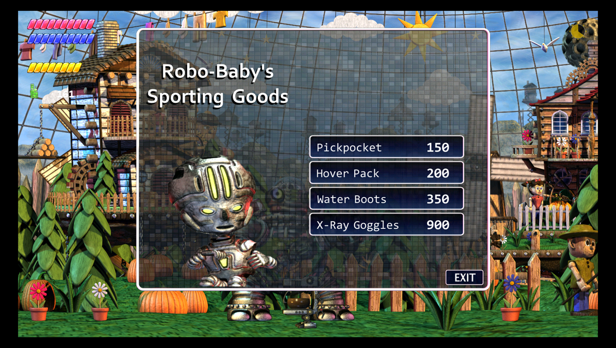 The Desolate Hope (Windows) screenshot: Robo-Baby, another shopkeeper