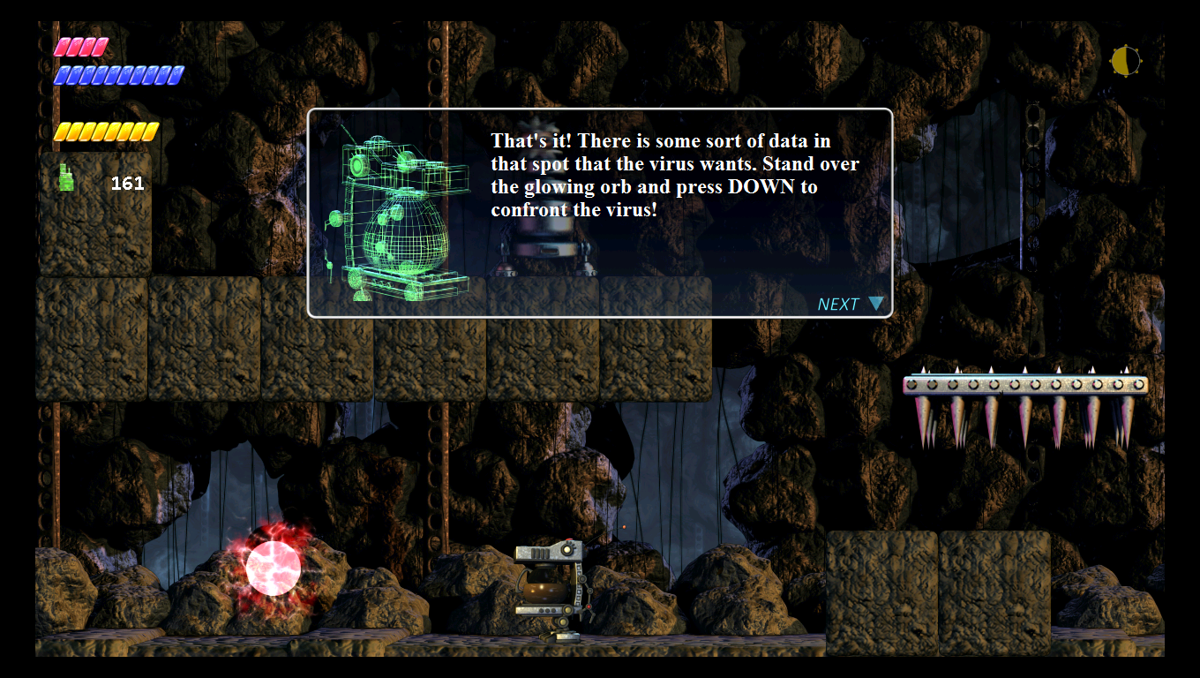 The Desolate Hope (Windows) screenshot: The virus's orb