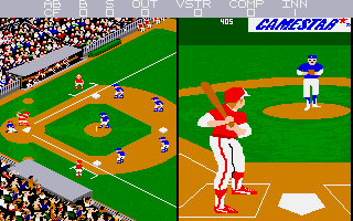 Championship Baseball (Amiga) screenshot: I'm ready to pitch