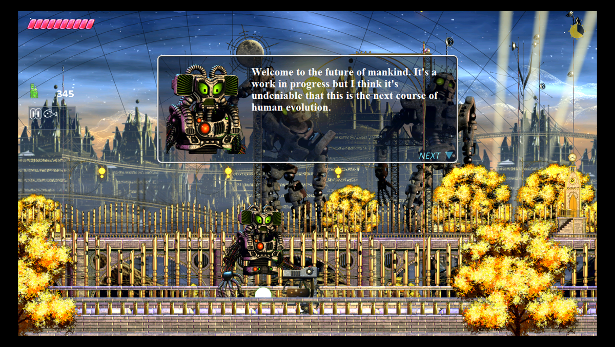 The Desolate Hope (Windows) screenshot: Bio-Beta's avatar in his simulation