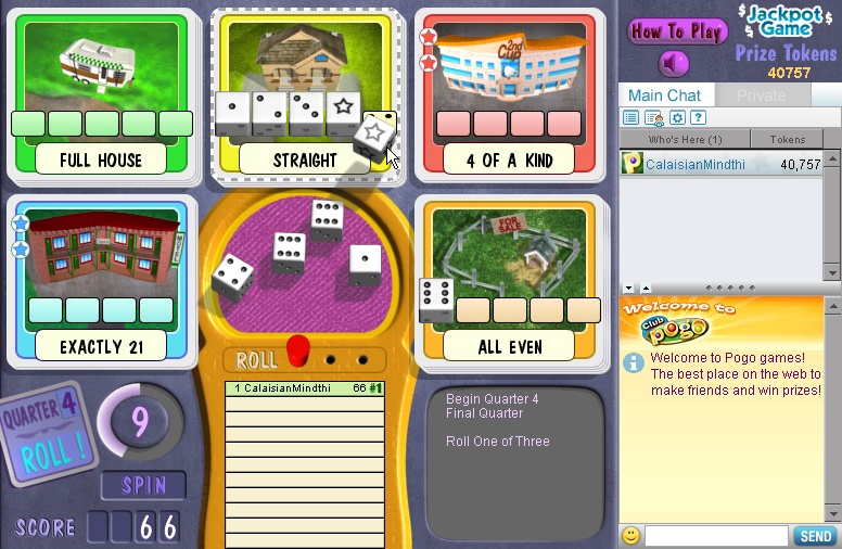 Screenshot of Dice City Roller (Browser, 2006) MobyGames