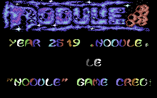 Nodule (Commodore 64) screenshot: Title screen