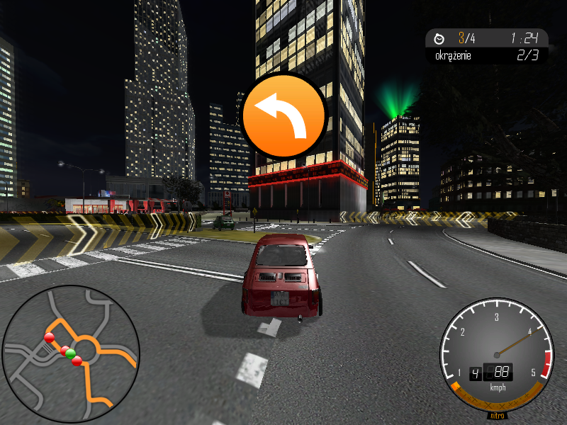 Bambino Rally 3 (Windows) screenshot: Chasing the leader