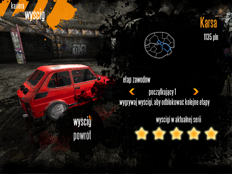 Bambino Rally 3 (Windows) screenshot: Game progress